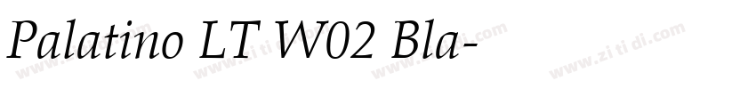Palatino LT W02 Bla字体转换